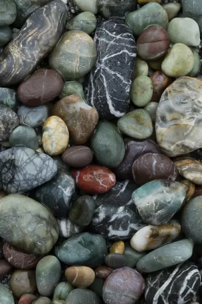 USA, California, Big Sur. Patterns of rocks on coast