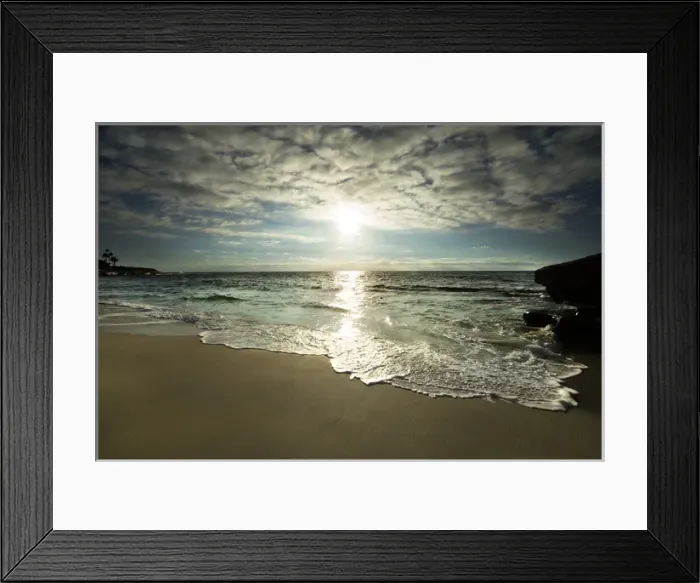 Framed Print : USA, California, La Jolla. Sunset over beach Framed Print : USA, California, La Jolla. Sunset over beach