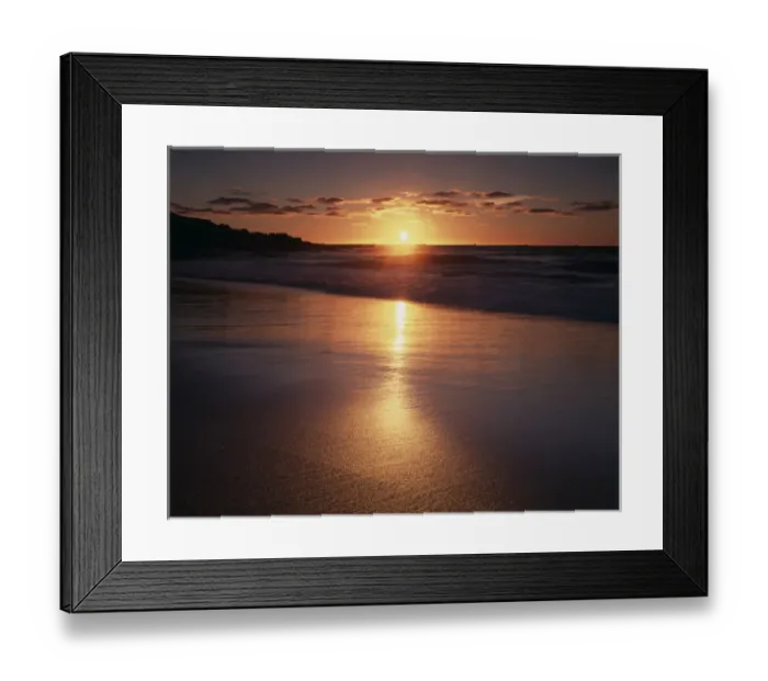 Framed Print : CTF-1243. California, La Jolla, Sunset over a beach and waves on the Pacific Ocean Framed Print : CTF-1243. California, La Jolla, Sunset over a beach and waves on the Pacific Ocean