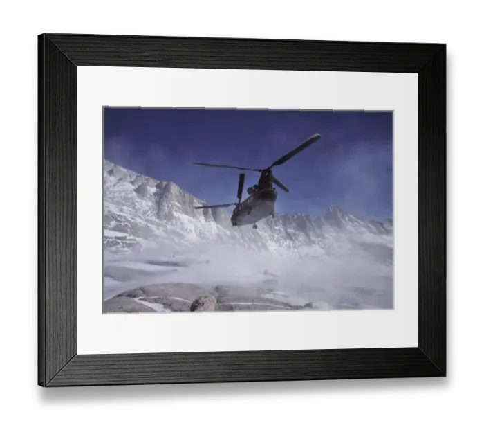 Framed Print : USA, California, Chinook Search and Rescue Helicopter, Sequoia and Kings Canyon National