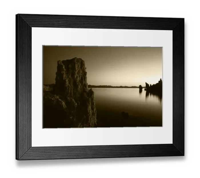 Framed Print : USA, California, Eastern Sierra, Mono Lake, Tufa rock formation at dawn in Mono Lake