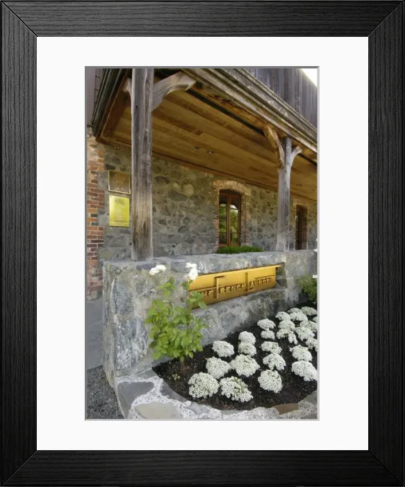 Framed Print : As of this writing (3-12-2012) The French Laundry is considered one of the best restaurants