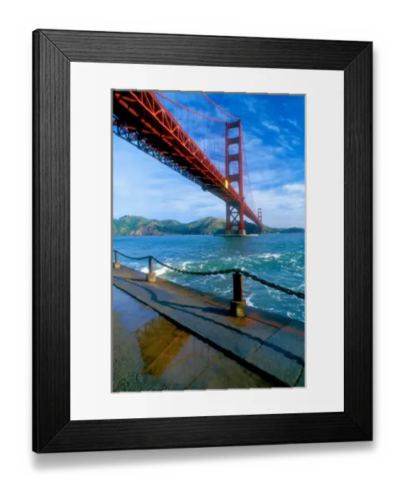 Framed Print : The Golden Gate bridge and the entrance to San Francisco Bay, Califonria Framed Print : The Golden Gate bridge and the entrance to San Francisco Bay, Califonria