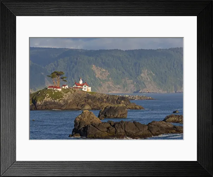 Framed Print : CA, Crescent City, Battery Point Lighthouse