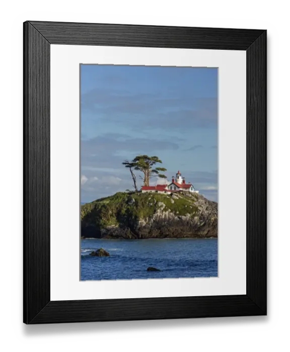 Framed Print : CA, Crescent City, Battery Point Lighthouse