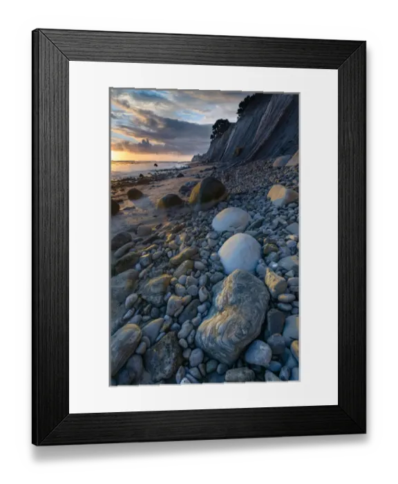 Framed Print : North America, USA, California. Sunset on the emerging rocks at Bowling Ball Beach Framed Print : North America, USA, California. Sunset on the emerging rocks at Bowling Ball Beach