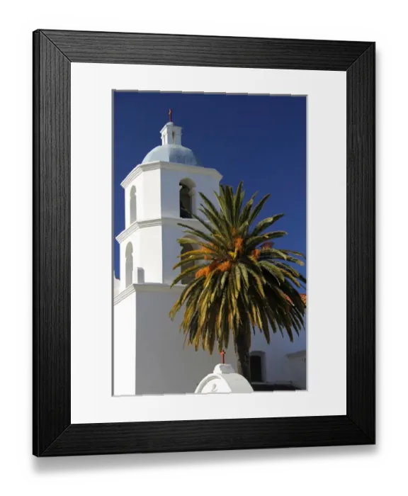 Framed Print : USA, California, Oceanside. Old Mission San Luis Rey de Francia Framed Print : USA, California, Oceanside. Old Mission San Luis Rey de Francia