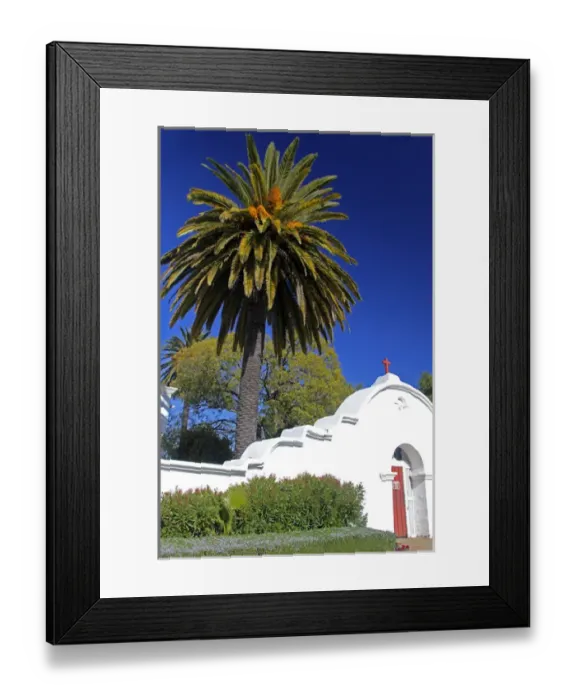 Framed Print : USA, California, Oceanside. Old Mission San Luis Rey de Francia