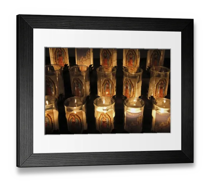 Framed Print : USA, California, Oceanside. Candles of Old Mission San Luis Rey de Francia Framed Print : USA, California, Oceanside. Candles of Old Mission San Luis Rey de Francia