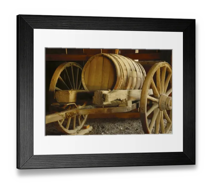Framed Print : Old Feed Cart; Furnace Creek; Death Valley National Park; USA