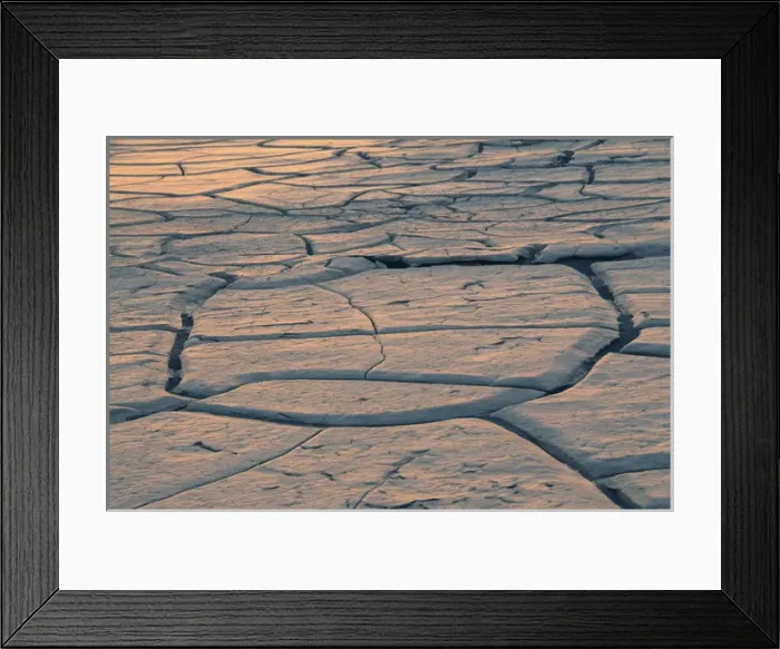 Framed Print : Desert Playa at First Light, Mesquite Flat Dunes, Stovepipe Wells, Death Valley National Park