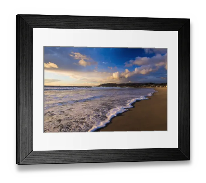 Framed Print : Sunset and surf, Ventura, California USA Framed Print : Sunset and surf, Ventura, California USA