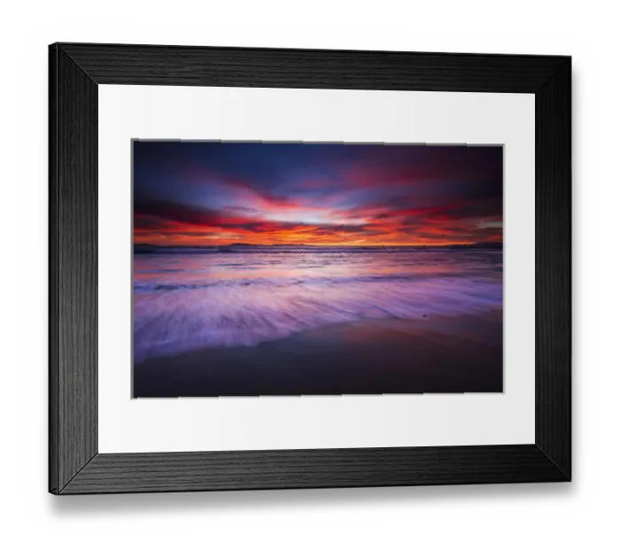 Framed Print : Sunset over the Channel Islands from San Buenaventura State Beach, Ventura, California Framed Print : Sunset over the Channel Islands from San Buenaventura State Beach, Ventura, California