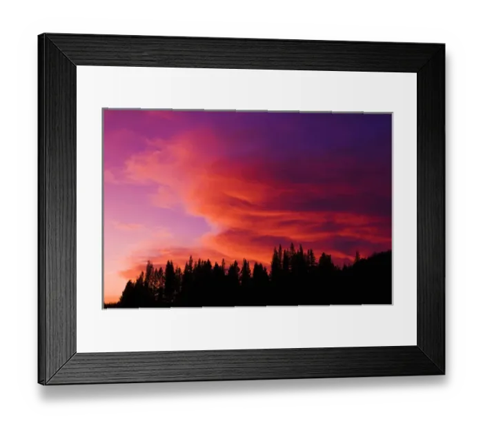 Framed Print : Sunset over Tuolumne Meadows, Yosemite National Park, California USA