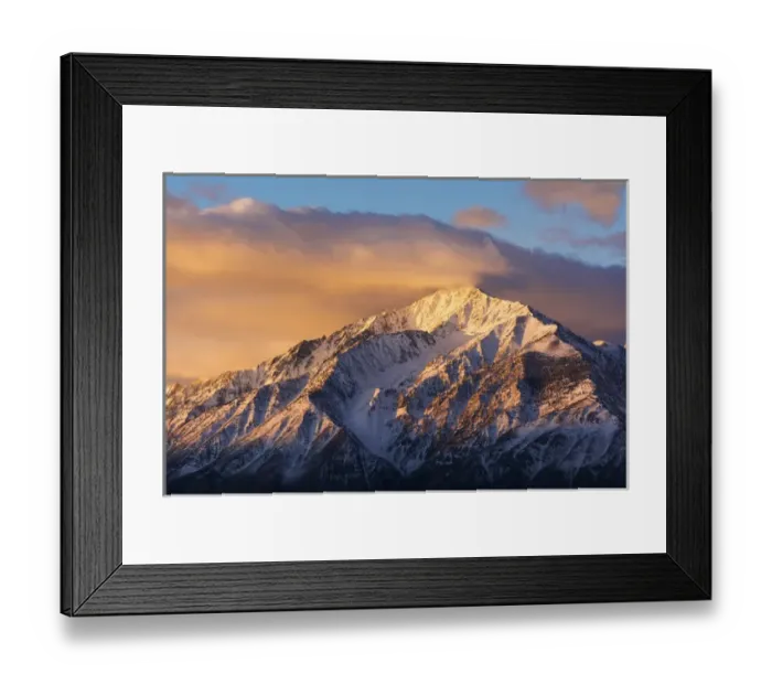 Framed Print : Winter sunrise on Mount Tom, Inyo National Forest, Sierra Nevada Mountains, California Framed Print : Winter sunrise on Mount Tom, Inyo National Forest, Sierra Nevada Mountains, California