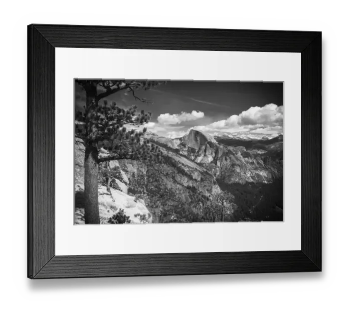 Framed Print : Half Dome from Yosemite Point, Yosemite National Park, California USA
