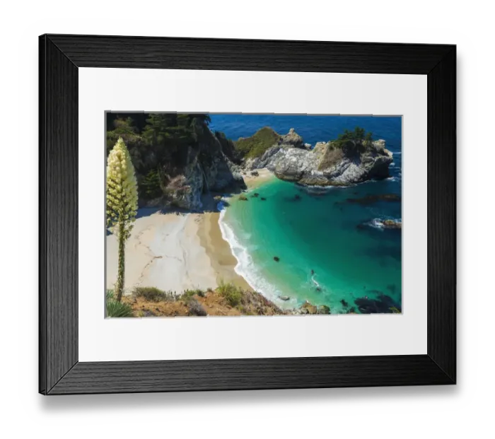 Framed Print : McWay Cove, Julia Pfeiffer Burns State Park, Big Sur, California USA