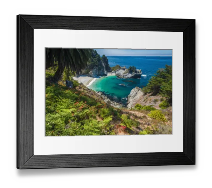 Framed Print : McWay Cove, Julia Pfeiffer Burns State Park, Big Sur, California USA Framed Print : McWay Cove, Julia Pfeiffer Burns State Park, Big Sur, California USA