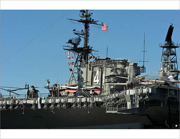 USA, California, San Diego. The US Midway in San Diego is now a museum and event venue