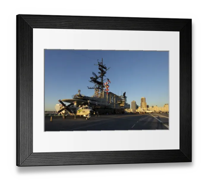Framed Print : USA, California, San Diego. The US Midway in Seattle is now a museum and event venue