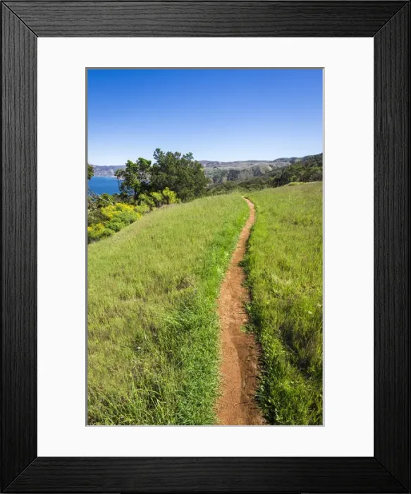 Framed Print : Pelican Bay trail, Santa Cruz Island, Channel Islands National Park, California USA Framed Print : Pelican Bay trail, Santa Cruz Island, Channel Islands National Park, California USA