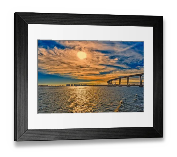 Framed Print : USA, CA, San Diego-Coronado Bay Bridge Framed Print : USA, CA, San Diego-Coronado Bay Bridge