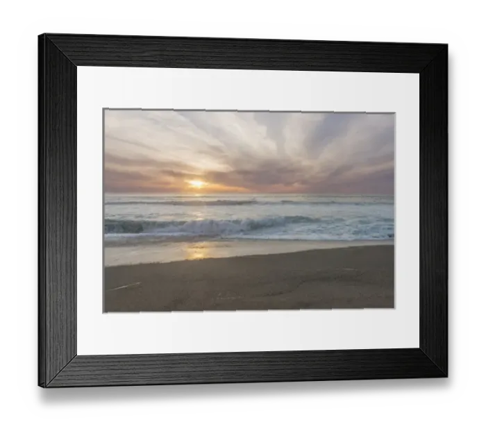 Framed Print : USA, CA, Point Reyes National Seashore, Point Reyes Beach Sunset Framed Print : USA, CA, Point Reyes National Seashore, Point Reyes Beach Sunset