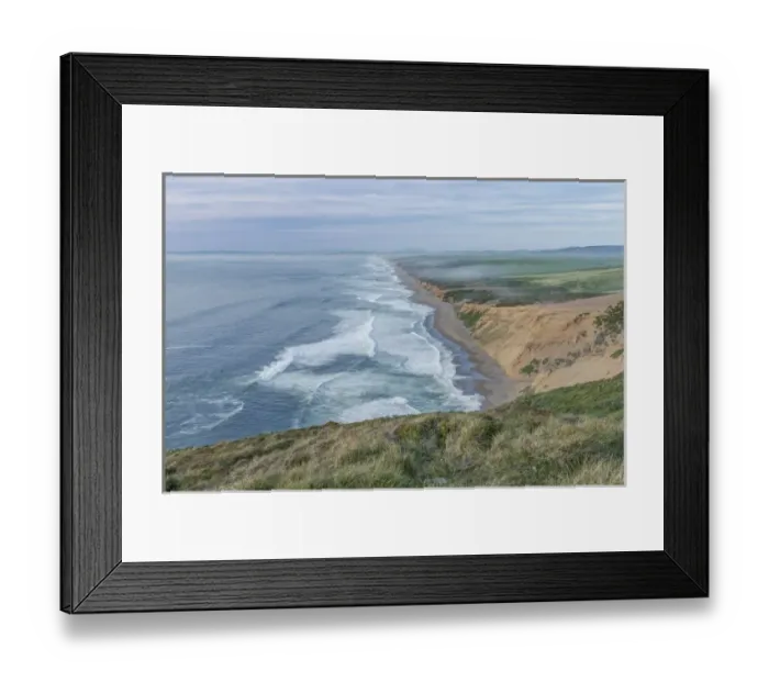 Framed Print : USA, CA, Point Reyes National Seashore, Seashore Looking Towards Point Reyes Beach