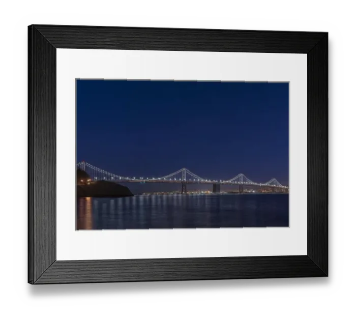Framed Print : USA, CA, San Francisco, Bay Bridge at Twilight Framed Print : USA, CA, San Francisco, Bay Bridge at Twilight