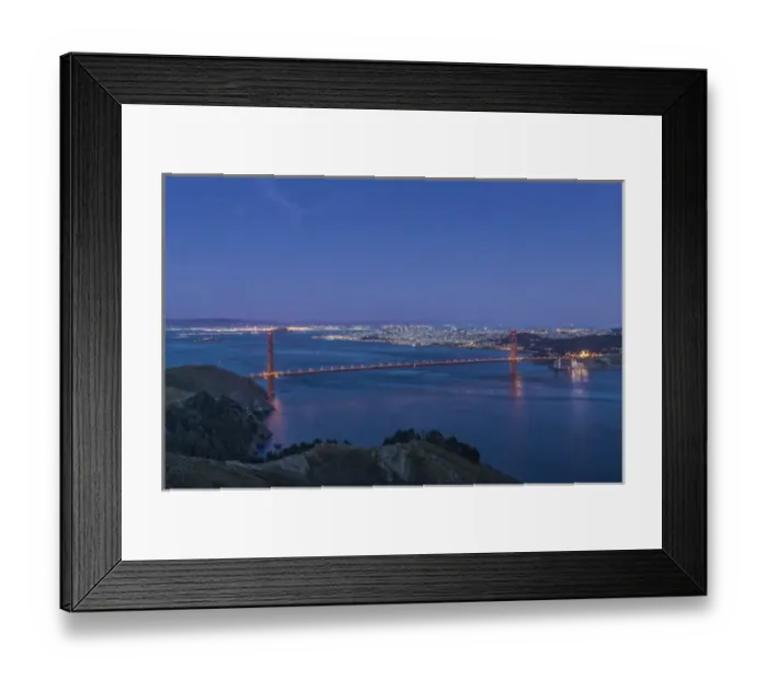 Framed Print : USA, CA, San Fracisco, Twilight City by the Bay