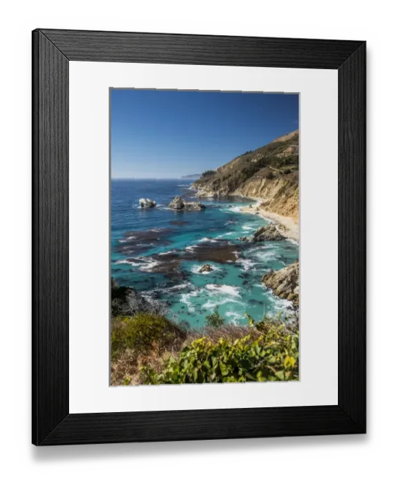 Framed Print : Vertical Big Sur Coastline California