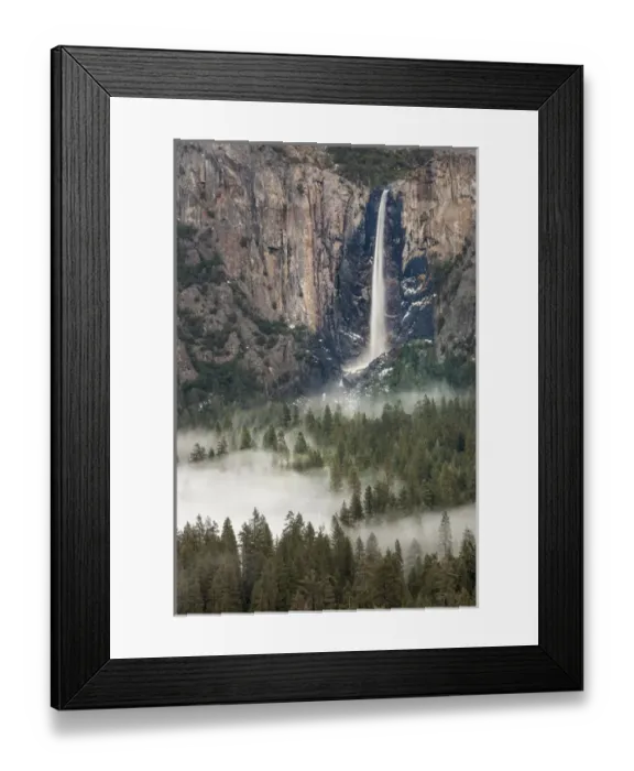 Framed Print : Bridal Veil Falls. Yosemite, California, US