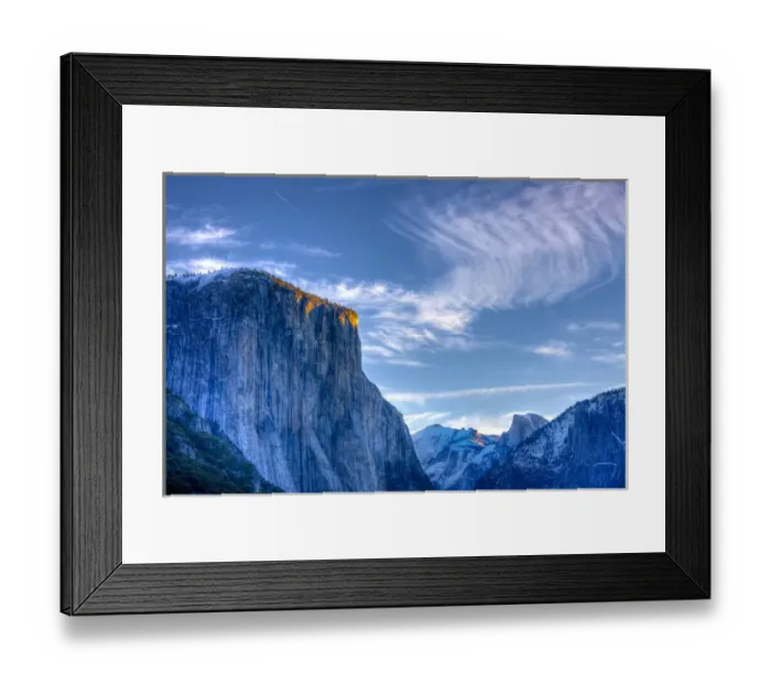 Framed Print : Sun rises. First light on top of El Capitan. Yosemite, California, US Framed Print : Sun rises. First light on top of El Capitan. Yosemite, California, US