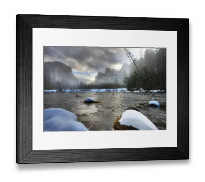 Framed Print : Merced River. El Capitan in background. Yosemite, California, US Framed Print : Merced River. El Capitan in background. Yosemite, California, US