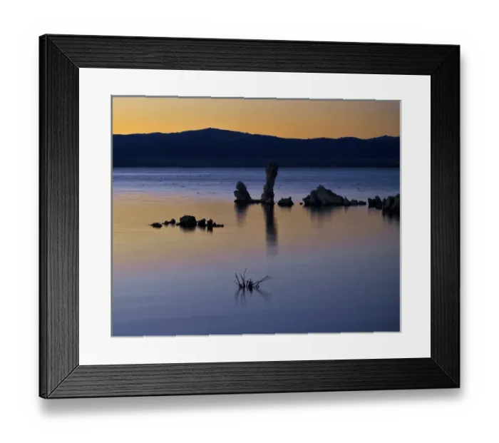 Framed Print : Tufas at Mono Lake, Sunset, California, US Framed Print : Tufas at Mono Lake, Sunset, California, US