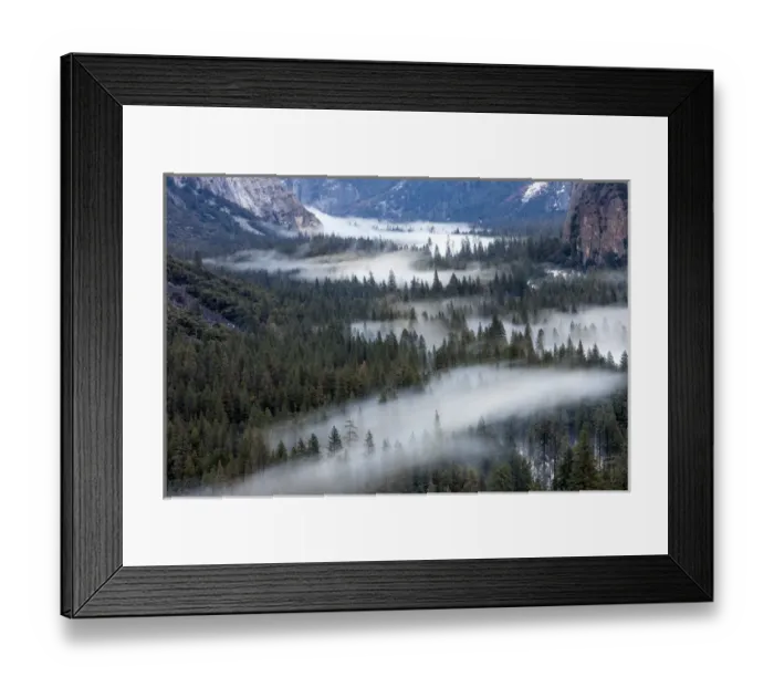Framed Print : Valley mist. Yosemite, California, US Framed Print : Valley mist. Yosemite, California, US