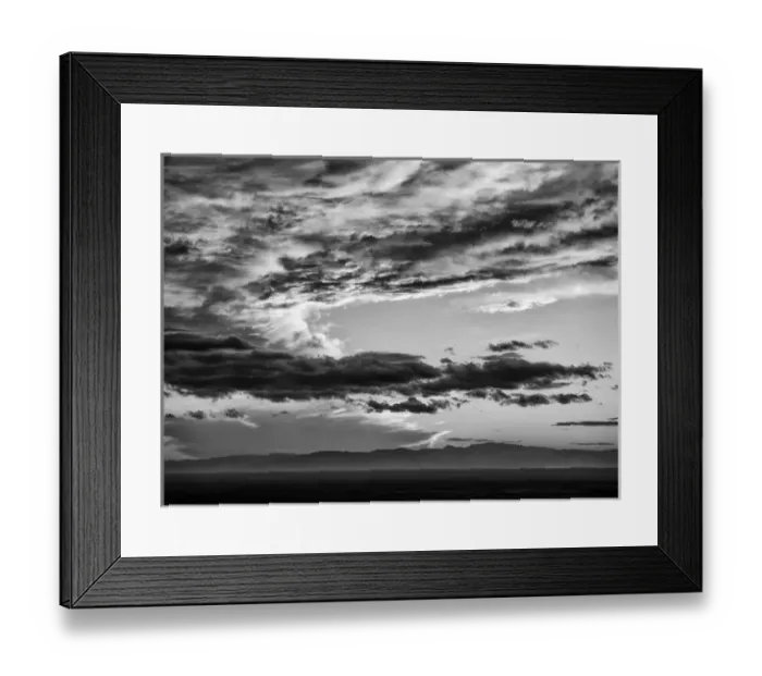 Framed Print : USA, Colorado, San Juan Mountains, Sunset across the San Luis Valley
