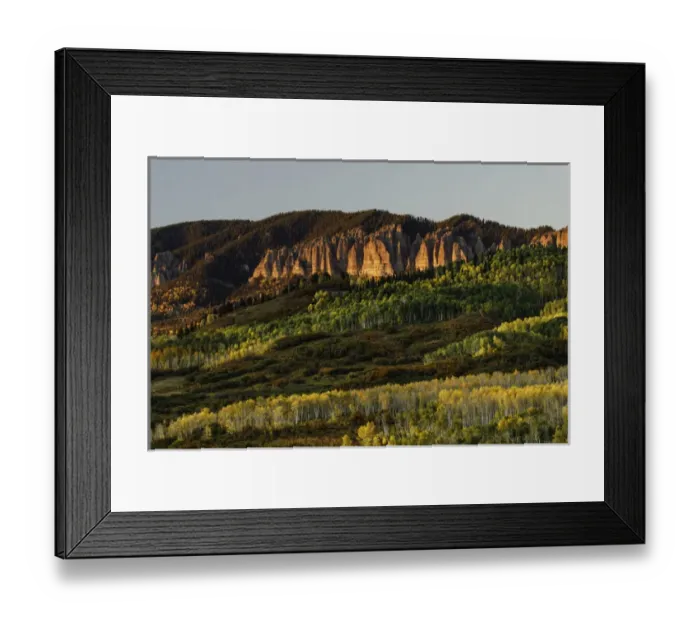Framed Print : Cimarron range at sunset in autumn, San Juan Mountains, eastern Ouray County, Colorado Framed Print : Cimarron range at sunset in autumn, San Juan Mountains, eastern Ouray County, Colorado