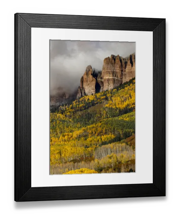 Framed Print : Cimarron range at sunset in autumn, San Juan Mountains, eastern Ouray County, Colorado Framed Print : Cimarron range at sunset in autumn, San Juan Mountains, eastern Ouray County, Colorado