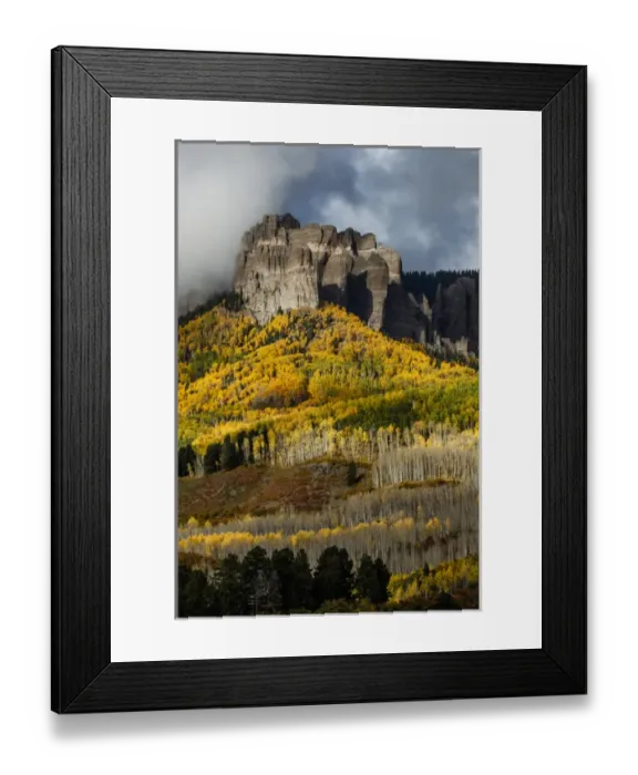 Framed Print : Cimarron range at sunset in autumn, San Juan Mountains, eastern Ouray County, Colorado Framed Print : Cimarron range at sunset in autumn, San Juan Mountains, eastern Ouray County, Colorado