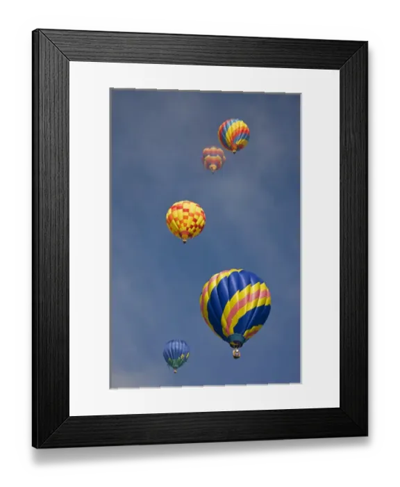 Framed Print : USA, Colorado, Colorado Springs. Colorful hot air balloons decorate the morning sky Framed Print : USA, Colorado, Colorado Springs. Colorful hot air balloons decorate the morning sky