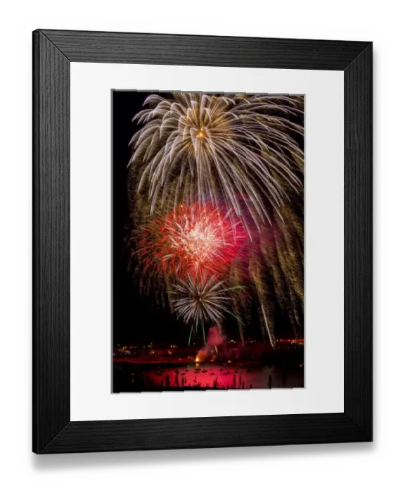 Framed Print : USA, Colorado, Frisco, Dillon Reservoir. Fireworks display on July 4th. Credit as Framed Print : USA, Colorado, Frisco, Dillon Reservoir. Fireworks display on July 4th. Credit as