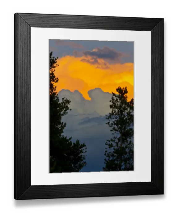 Framed Print : USA, Colorado, Frisco. Thunderstorm forming over the Rocky Mountains