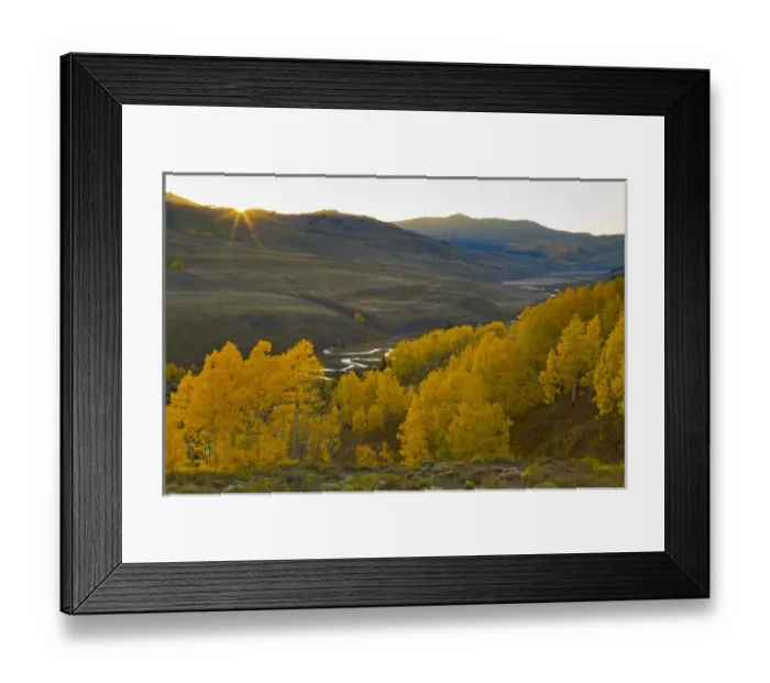 Framed Print : USA, Colorado, Rocky Mountains, Gunnison National Forest. Autumn sunrise on the East River Framed Print : USA, Colorado, Rocky Mountains, Gunnison National Forest. Autumn sunrise on the East River