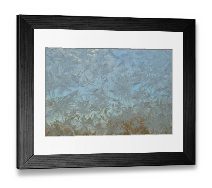 Framed Print : USA, Colorado. Frost on window pane. Credit as: Cathy & Gordon Illg  /  Jaynes Gallery