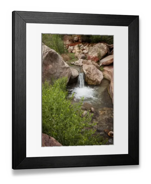 Framed Print : USA, Arizona, Grand Canyon National Park. Scenic of Deer Creek waterfall and pool Framed Print : USA, Arizona, Grand Canyon National Park. Scenic of Deer Creek waterfall and pool