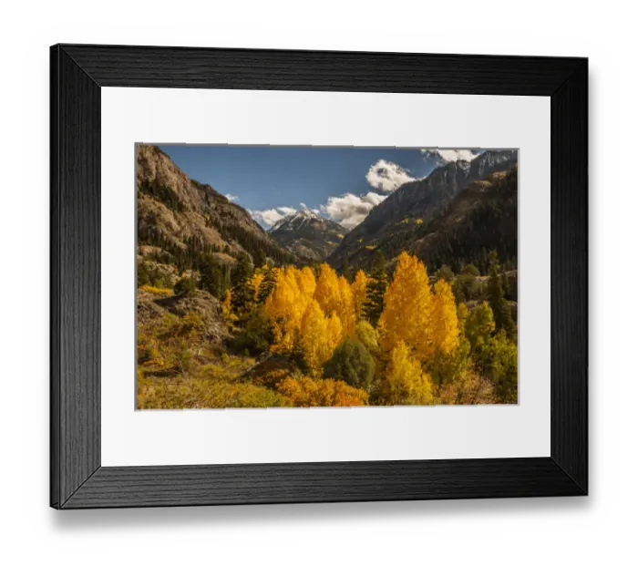 Framed Print : USA, Colorado. Autumn landscape in San Juan Mountains Framed Print : USA, Colorado. Autumn landscape in San Juan Mountains