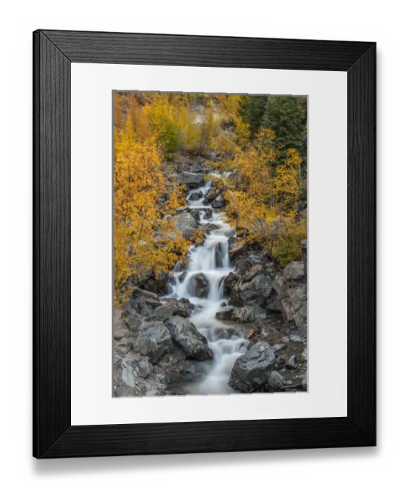 Framed Print : USA, Colorado. Cascading creek in San Juan Mountains Framed Print : USA, Colorado. Cascading creek in San Juan Mountains