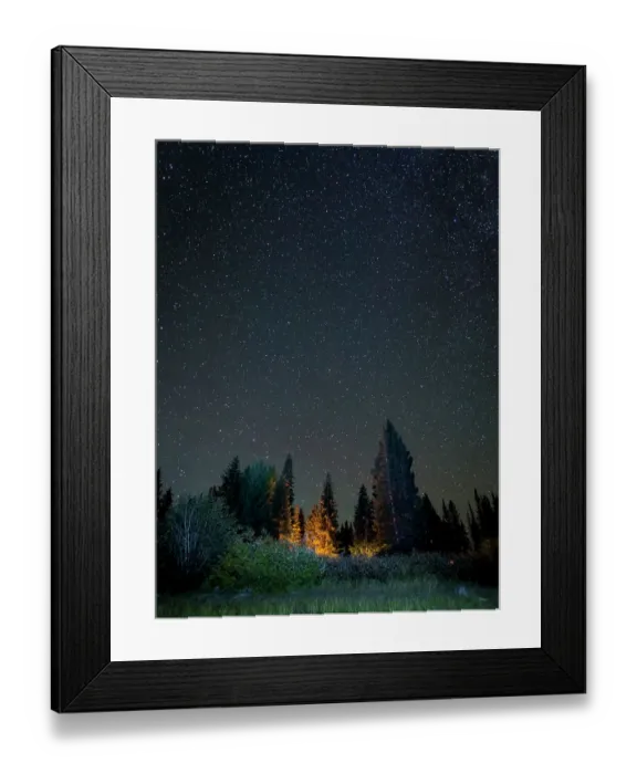 Framed Print : USA, Colorado. Night sky at Lost Lake Slough Framed Print : USA, Colorado. Night sky at Lost Lake Slough
