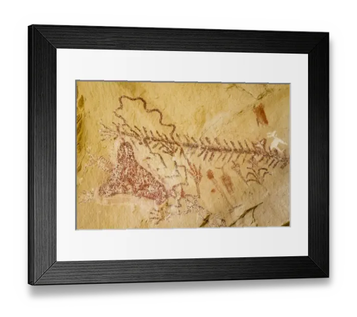 Framed Print : USA, Colorado. Pictographs in Canyon Pintado National Historic District. Credit as Framed Print : USA, Colorado. Pictographs in Canyon Pintado National Historic District. Credit as